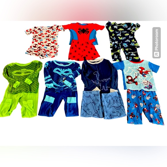 Other - 7 pairs of TODDLER CHARACTER pajamas - 3T!!